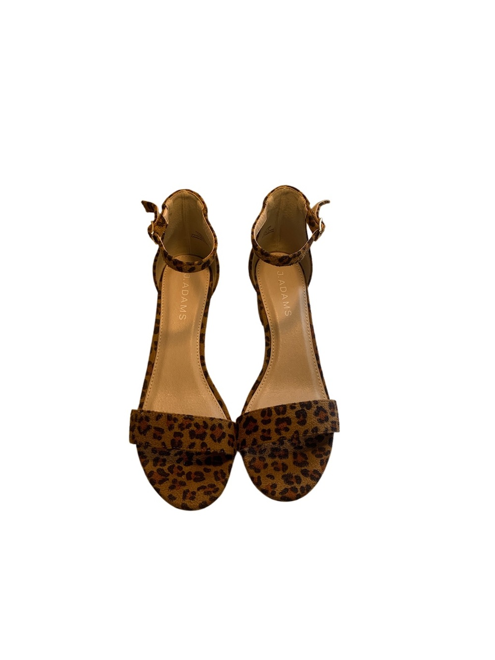 Adams Leopard Print Ankle-Strap Sandals - Brown/Black